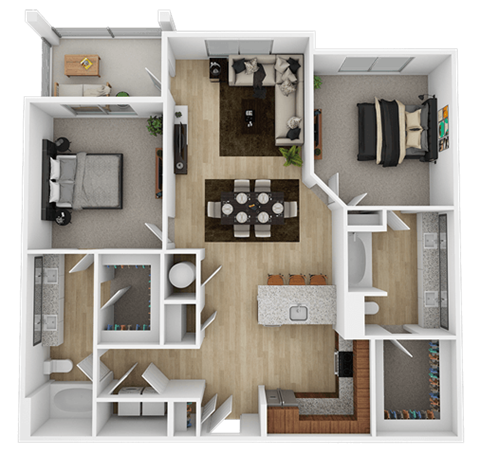 2 bed 2 bath at The Percy Apartments, Tennessee